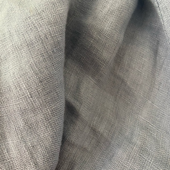 SCANDAL ITALY Light Blue Luxury Linen Wide Leg Beach Pants - Picture 3 of 3